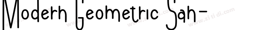 Modern Geometric San字体转换